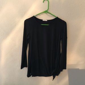 Long sleeve black top